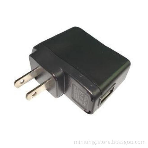 500 Ma 100 - 240v 5v Dc Ul Plug Black Matte Universal USB C
